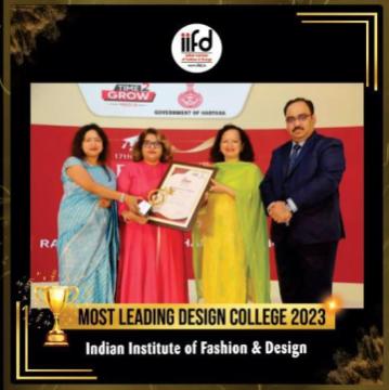 IIFD Get Awarded With Title of Most Leading Design College 2023