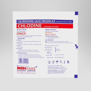 Chlorhexidine Gauze Dressing Manufacturer & Global Exporter | Sterile Antiseptic Wound Dressing