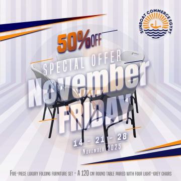 Outdoor-indoor folding furniture sets —Enjoy SunBoat’s amazing discounts this November!