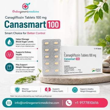 Canasmart Tablet (Canagliflozin) | Anti Fungal Medication |OnlineGenericMedicine