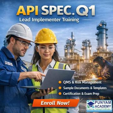 Online API Spec. Q1 QMS Training for Oil & Gas Sector