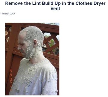 Remove the Lint Build Up in the Clothes Dryer Vent - Chimney Repairs and Service Expertise