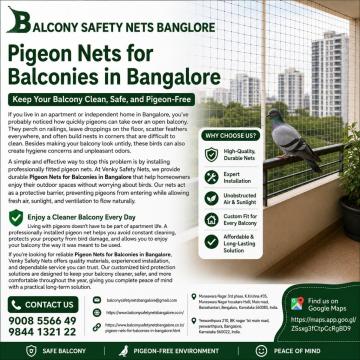 Pigeon Nets for Balconies in Bangalore | Venky Safety Nets