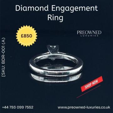 Buy Elegant Diamond Engagement Ring Pre-Owned Best Value UK