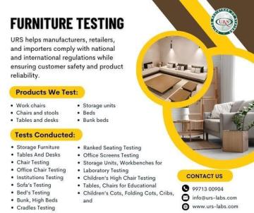 Top Furniture Testing Lab Services Ahmedabad