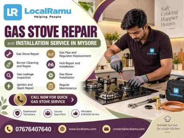 Smart Gas Stove Repair Service in Mysore with LocalRamu