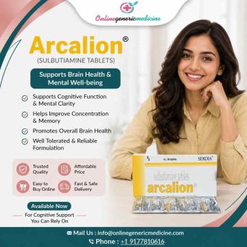 Arcalion 200mg Tablets | Sulbutiamine | onlinegenericmedicine