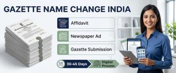 Apply Online: Gazette Notification for Name Change Services
