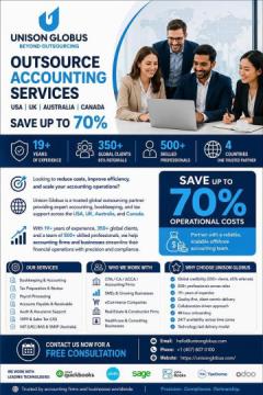 Outsource Accounting Services | USA, UK, Australia, Canada | Save Up to 70%
