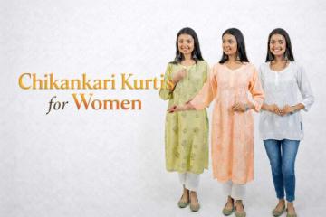 White Chikankari Kurti Outfit Ideas