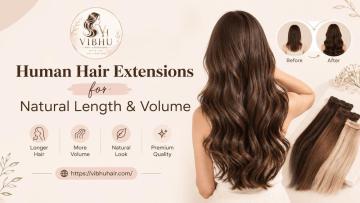 Human Hair Extensions for Natural Length & Volume