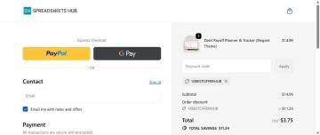 Up To 75% OFF Your Order on SpreadsheetsHub