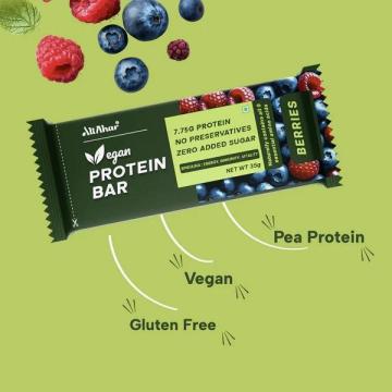 High Protein Snack | Vegan Berries Protein Bar | Gluten Free | Sugar Free