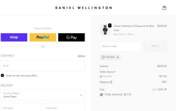 30% OFF Your Order at Daniel Wellington
