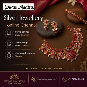 Silver Jewellery Online Chennai – Premium Designer Collection at Divas Mantra
