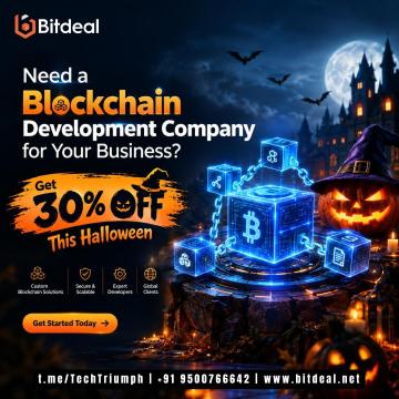 Need a Blockchain Development Company for Your Business? Get 30% Off This Halloween
