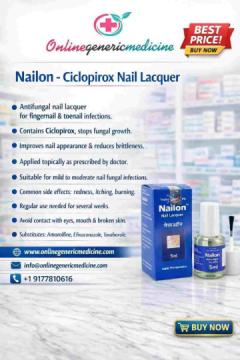 Nailon Ciclopirox Nail Lacquer | Uses & Precautions | Online Generic Medicine
