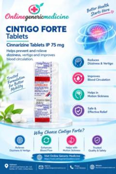 Cintigo Tablet –Vertigo & Motion Sickness Relief | Online Generic Medicine