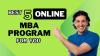 Best 5 Online MBA Programs for You