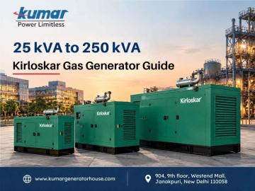 25 kVA to 250 kVA Kirloskar Gas Generator Guide for Reliable Power Backup