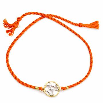 KYAT Gold Om Rakhi / Spiritual Bracelet – Pure Faith, Timeless Style