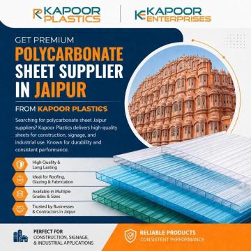 Get Premium Polycarbonate Sheet Supplier in Jaipur – Kapoor Plastics