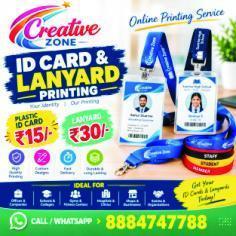 Bangalore ID Card Printing Service | Online Printing | Digital Lanyard Rs. 30/- | 600