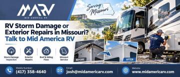 RV Storm Damage or Exterior Repairs in Missouri? Talk to Mid America RV