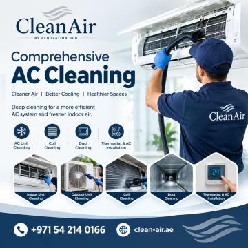 Comprehensive AC Cleaning Services in Dubai | Clean Air UAE