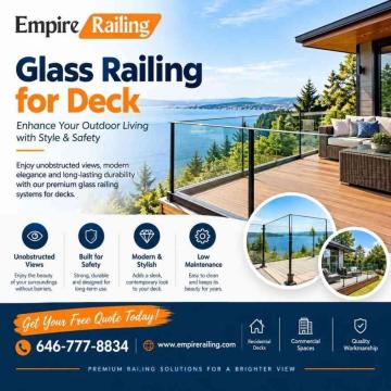 Give Your Deck a Contemporary Edge with Glass Railing
