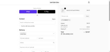 40% OFF Any Order on Soft Edit Skin