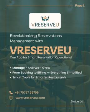 Real-Time Booking Management for Restaurants – V Reserve U