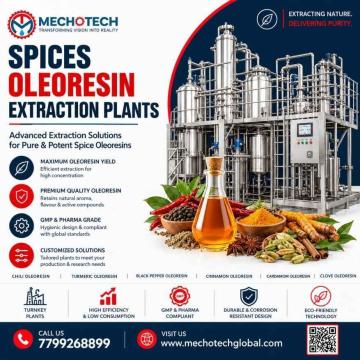 Spices Oleoresin Extraction Plants | Mecho Tech