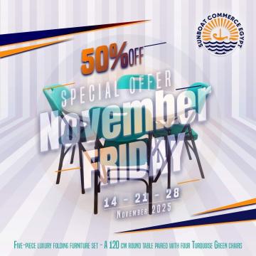 Outdoor-indoor folding furniture sets —Enjoy SunBoat’s amazing discounts this November!