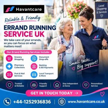 Errand Running Service UK | Reliable Daily Assistance – Havantcare