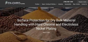Surface Protection for Dry Bulk Material Handling with Hard Chrome and Electroless Nickel Plating