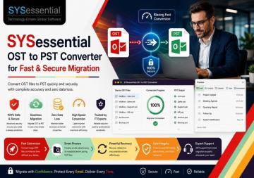SYSessential OST to PST Converter for Fast & Secure Migration