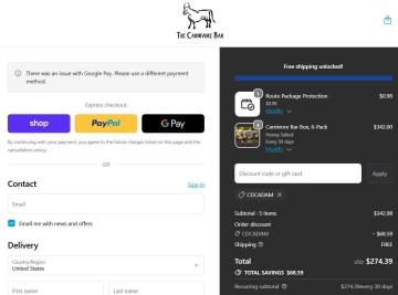 Carnivore Bar: 20% Off All Your Orders + Free Shipping