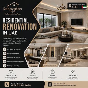 Best Residential Renovation Company in UAE –Complete Home Renovation Services