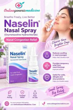 Naselin Nasal Spray (Oxymetazoline Hydrochloride) – Nasal Congestion Relief