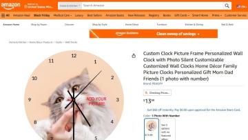 Amazon: 40% OFF PEASIFY Custom Clock Picture Frame