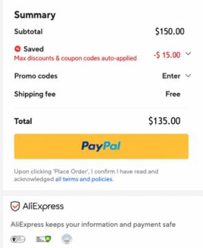 Up to $93 OFF Orders of ($15 - $599) or More At AliExpress