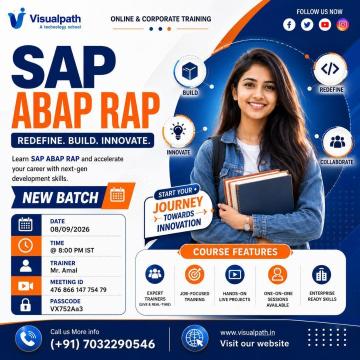 SAP ABAP RAP Online Training: Join New Batch Sep 8th