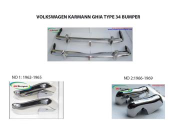 Volkswagen Type 34 bumper () by stainless steel (VW Typ 3 Stoßfänger)