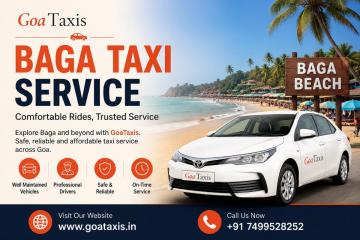 Baga Taxi Service for Safe, Comfortable & Reliable Travel in Goa