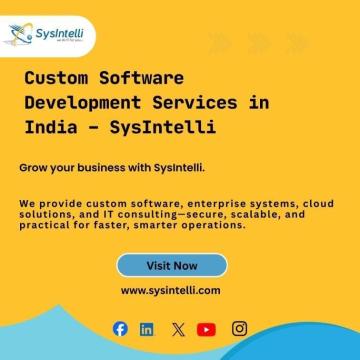 Custom Software Development Services in India – SysIntelli