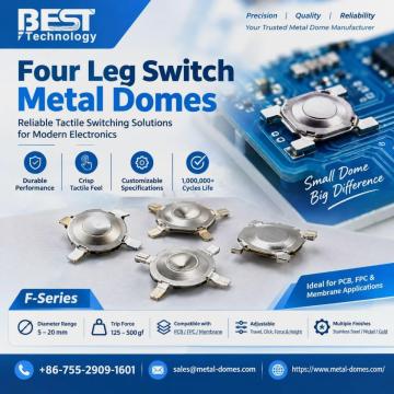 Four Leg Switch Metal Domes for Reliable Tactile Switching