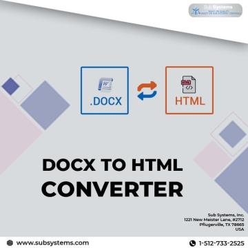 Click and Convert DOCX into HTML with the DOCX to HTML Converter