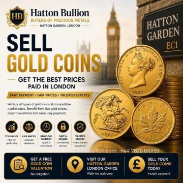 Looking to sell gold coins in London? Get competitive market rate