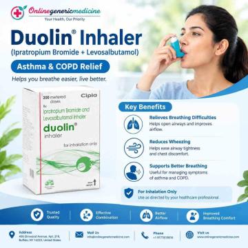 Duolin Inhaler ( Levosalbutamol) | Asthma & COPD Support | Online Generic Medicine